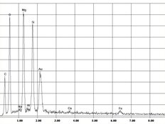 EDX-Spektrum Chrysotil-Asbest in Magnesit | © CRB Analyse Service GmbH