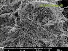 Immagine SEM crokydolith-amianto in fibrocemento | © CRB Analysis Service GmbH